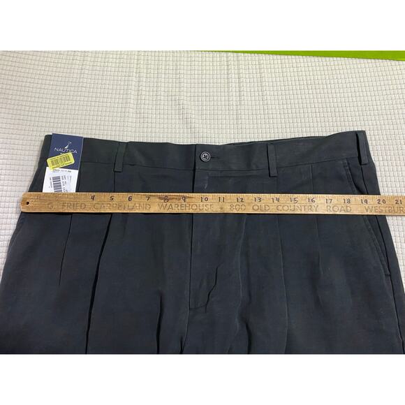 NWT Nautica Rigger shorts size 38 Silk Linen 9" inseam mens Black - Picture 4 of 7